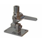 10000-323 4-suunas kallutatav kinnitus T HD 1"-14NF, kroomitud messing