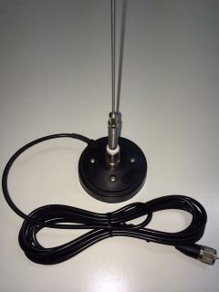 Sirio VHF magnetantenni komplekt 1/4 50cm vedruga varras, väike magnet, kaabel 3,6m UHF pistik
