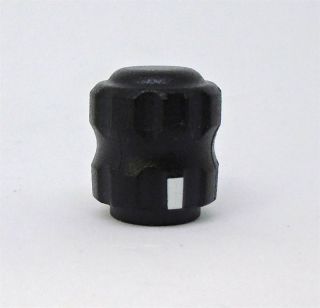 TC-620 Volume control knob (mould transferred) black PC+ABS C1200HF 00 (RoHS)