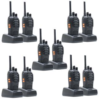 Kit of 10 portable radio stations PNI PMR R40 PRO batteries, chargers and headphones included