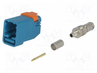 Plug;FAKRA II SMB;female;straight;RG174,RG316;crimped