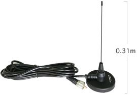 Diamond MC201 magnetantenn 1/4, 23cm, UHF-isane pistik