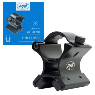 PNI FLM33 magnetic mounting support for flashlights with a diameter between 25-31 mm