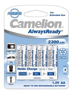 Camelion 2300mAh aku AA NiMh "AlwaysReady" 4tk