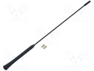 Autoraadio antenni varras 0.35m;M5,M6, universaalne, must