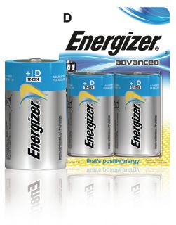 Energizer Advanced alkaline patarei D/LR20 2-pakk