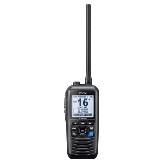 Icom IC-M94D mere käsiraadiosaatja ujuv ja vilkuv, AIS, GPS, DSC, 6W, LiIon aku, IPX7