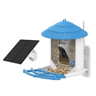 Nutikas linnusöötja PNI MyBird PT035 4 MP Wi-Fi kaamera ja 3 W päikesepaneeliga, 2 l toidupaak, spetsiaalne rakendus, liikumistuvastus, kohesed märguanded, mikro-SD-kaardi pesa, kahesuunaline heli, öi