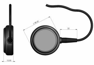 UNISAT GPS (2,5V toide) antenn IP65 väline liimitav 3m kaabel FME pistikuga