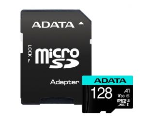 ADATA Premier Pro | Flash memory card | 128GB | microSDXC UHS-I Memory Card | Speed Class A2 / Video Class V30 / UHS-I U3 / Class10